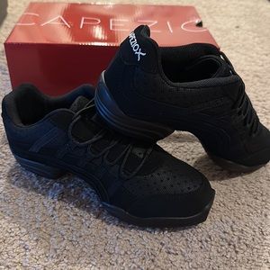 Brand New Capezio black “rock it” shoes